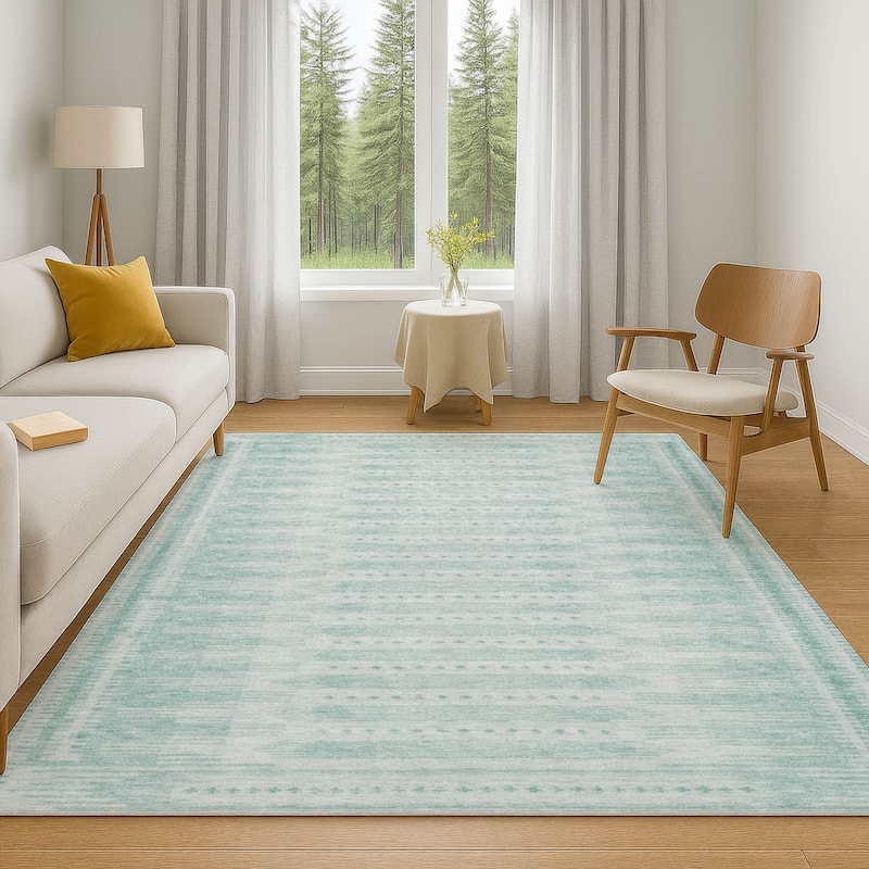 Premium Washable Super Soft Striped Ombre Mayfield Rug