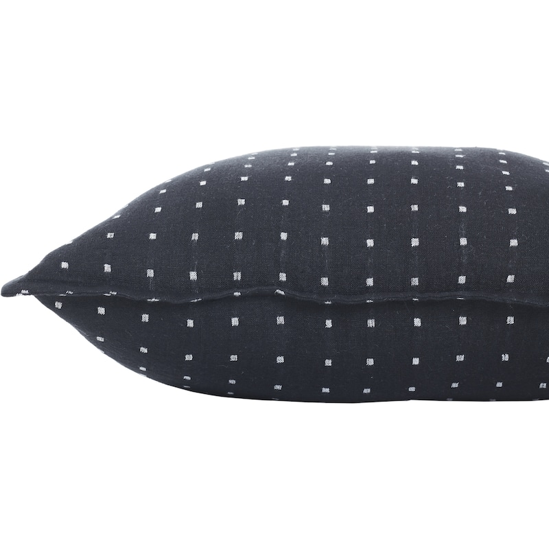 Brittany Polka Dot Throw Pillow - 20" - Black and White
