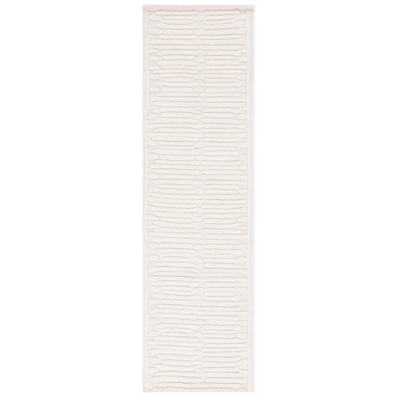 SAFAVIEH Handmade Chatham Viera Modern Wool Rug - 2'3" x 8' Runner - Ivory