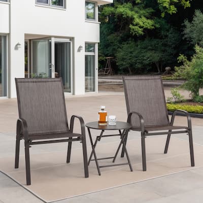 Outdoor Camping Chairs with Breathable Textilene Fabric