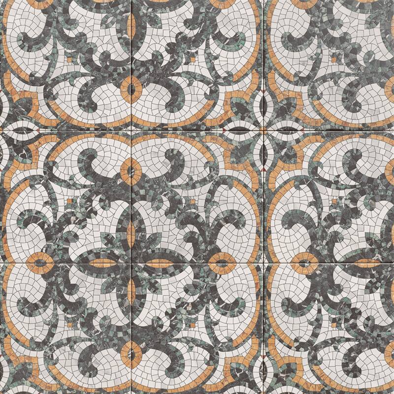 Merola Tile Versailles Mosaico Palace 7-7/8" x 7-7/8" Porcelain Floor and Wall Tile