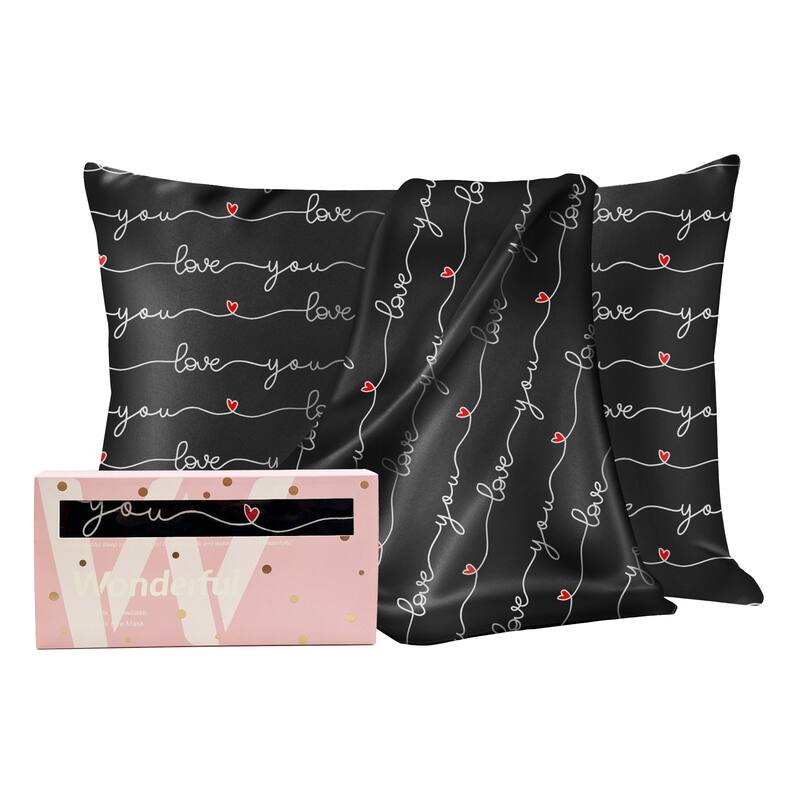 Wonderful Mulberry Silk Pillowcase and Eyemask Set