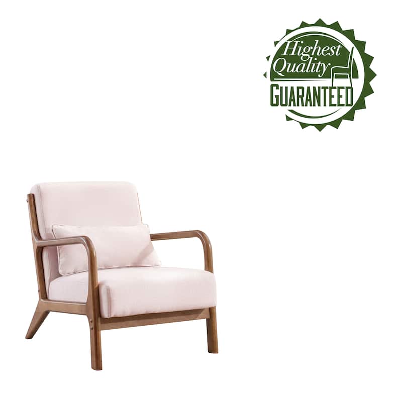 Porthos Home Ibby Accent Chair, Fabric Upholstery, Rubberwood Frame