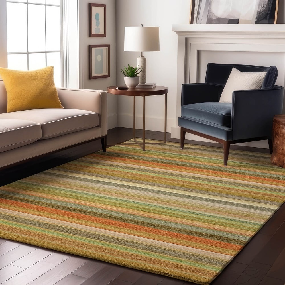 Premium Washable Super Soft Ombre Stripes Mayfield Rug