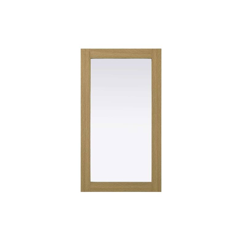 Solene Wooden Rectangle Mirror - Honey Brown - 18" x 32"
