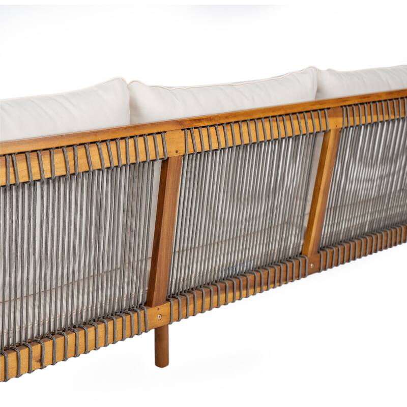 Christopher Knight Home- Elk Acacia Wood Outdoor Chat Set