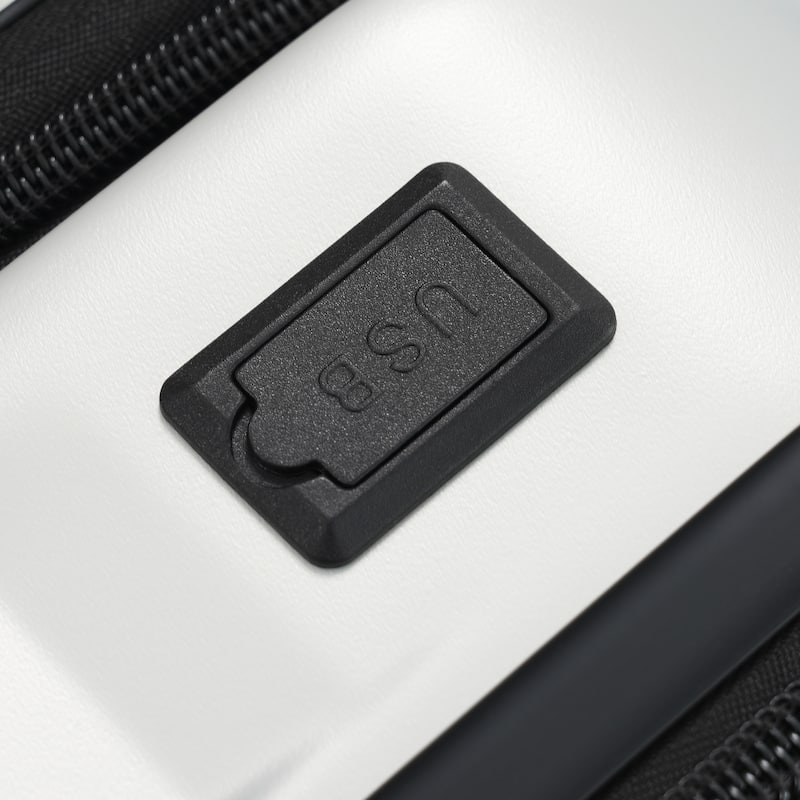 Classic 3 Piece Luggage Set Lightweight Hardside Suitcase TSA Lock Spinner Wheels, Front Opening Luggage Set for Home Travel