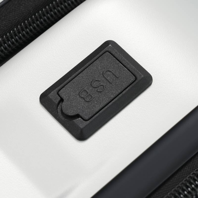 Front Opening Luggage Set 3 Piece,USB Port, Expandable Luggage with Handle Bag Spinner Wheels TSA Lock