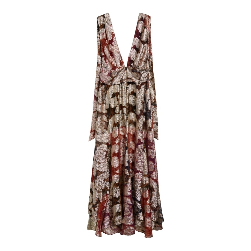jacquard lurex sleeveless maxi dress Farm Rio Womens Jacquard Lurex Sleeveless Maxi Dress Beige - Bed Bath &  Beyond