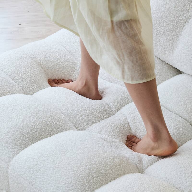 JASIWAY Chenille Pull-Out Single Sofa Bed