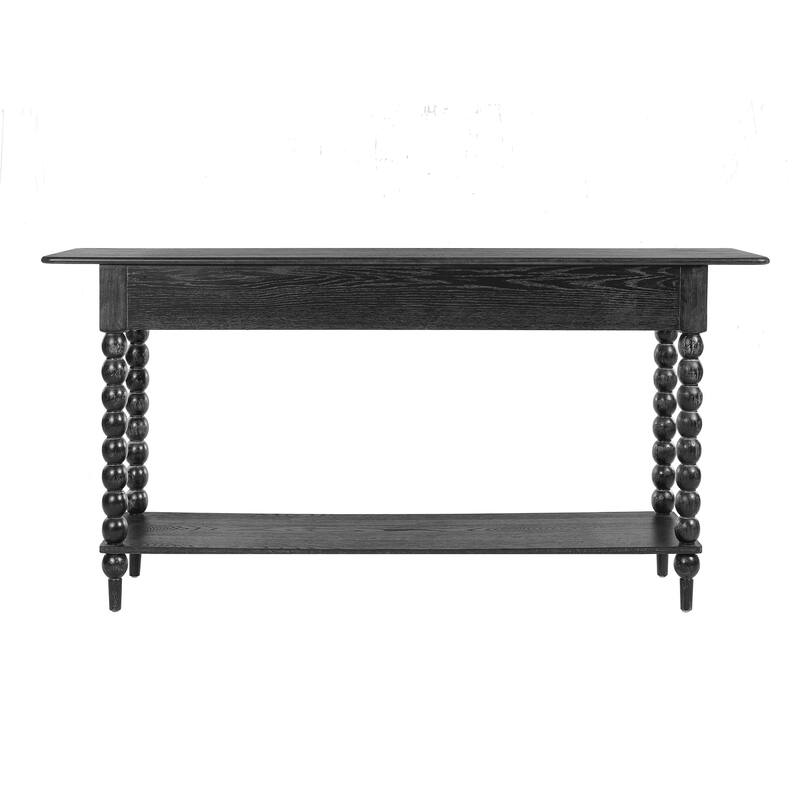 Christopher Knight Home - Duvall Retro Wood Console Table with Artistic Column Details
