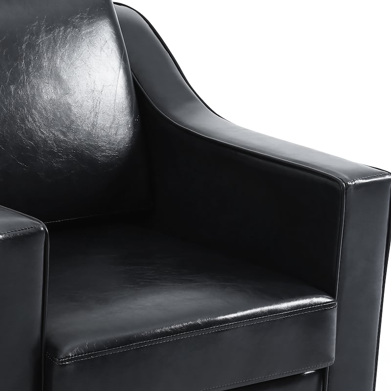 30" W Modern Accent Swivel Chair Comfy Upholstered Armchair Set of 2