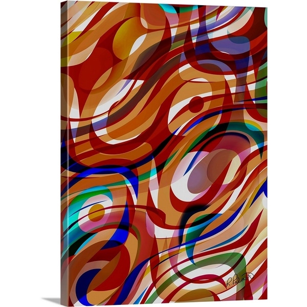"Swirling Pools Of Color" Canvas Wall Art
