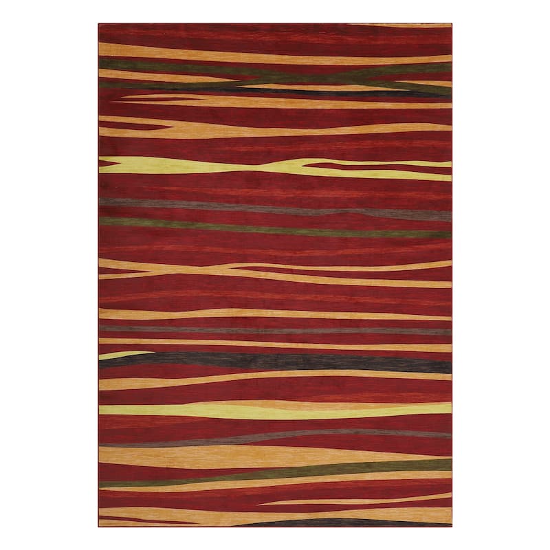 Garvee Modern Abstract Area Rug Colorful Throw Carpet