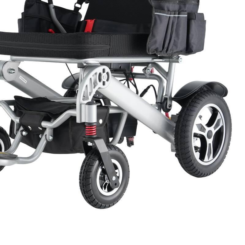 Foldable Electric Wheelchair for Adults, 300W Motor, Lightweight Aluminum Frame, Portable Power Wheelchair