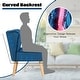 preview thumbnail 13 of 28, Costway Leisure Chair and Ottoman Thick Padded Velvet Tufted Sofa Set