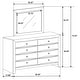 preview thumbnail 4 of 4, Briana Transitional Wood 8-drawer Bedroom Dresser Black