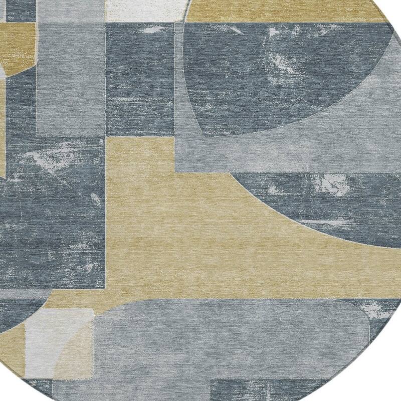 HomeRoots Geometric Modern Rectangle Outdoor Rug