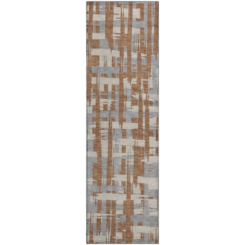 Premium Washable Super Soft Contemporary Plaid Mayfield Rug