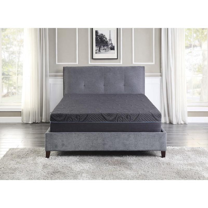 11-inch Full Size Bed Mattress Gel-Infused Memory Foam Hybrid Mattress, Dark Gray, Mattress in a Box