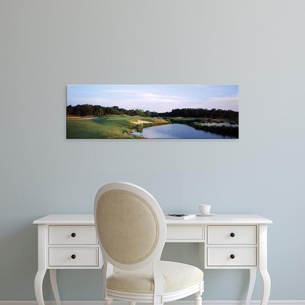 Easy Art Prints Panoramic Image 'Cape May National Golf Course, Cape May Golf Club, Erma, New Jersey' Canvas Art