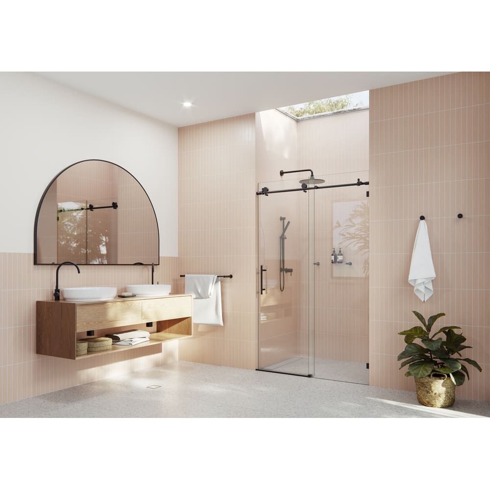 Glass Warehouse 44 in. - 48 in. x 78 in. Frameless Sliding Shower Door