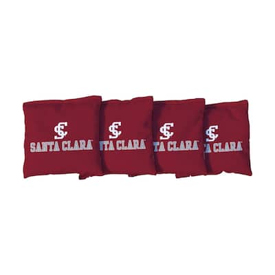 Santa Clara Broncos Red Cornhole Bags