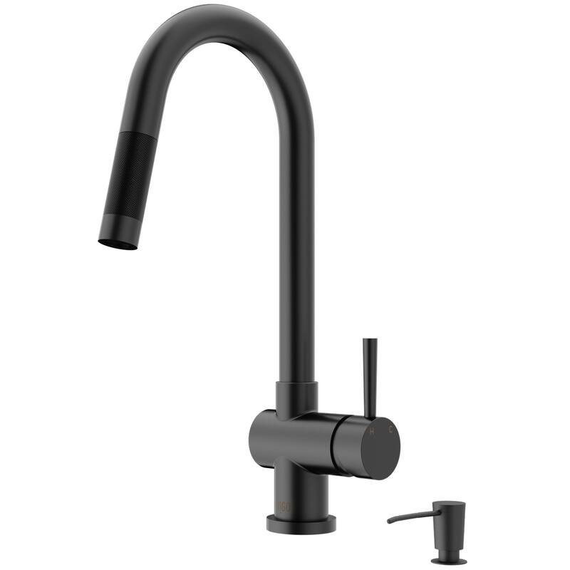 VIGO Gramercy 17" H Single Handle Pull-Down Spout Kitchen Faucet