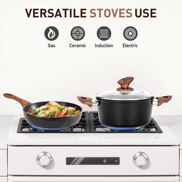 Copper Cookware Set Granitestone 15 Piece Ceraic Pots And Pans Set Nonstick Cookware Set Granite Stone Blue