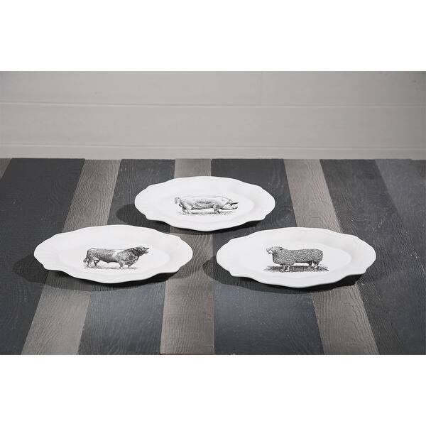 Shop Imax Home A0319135 Maye Ceramic Decorative Plates Set Of 3