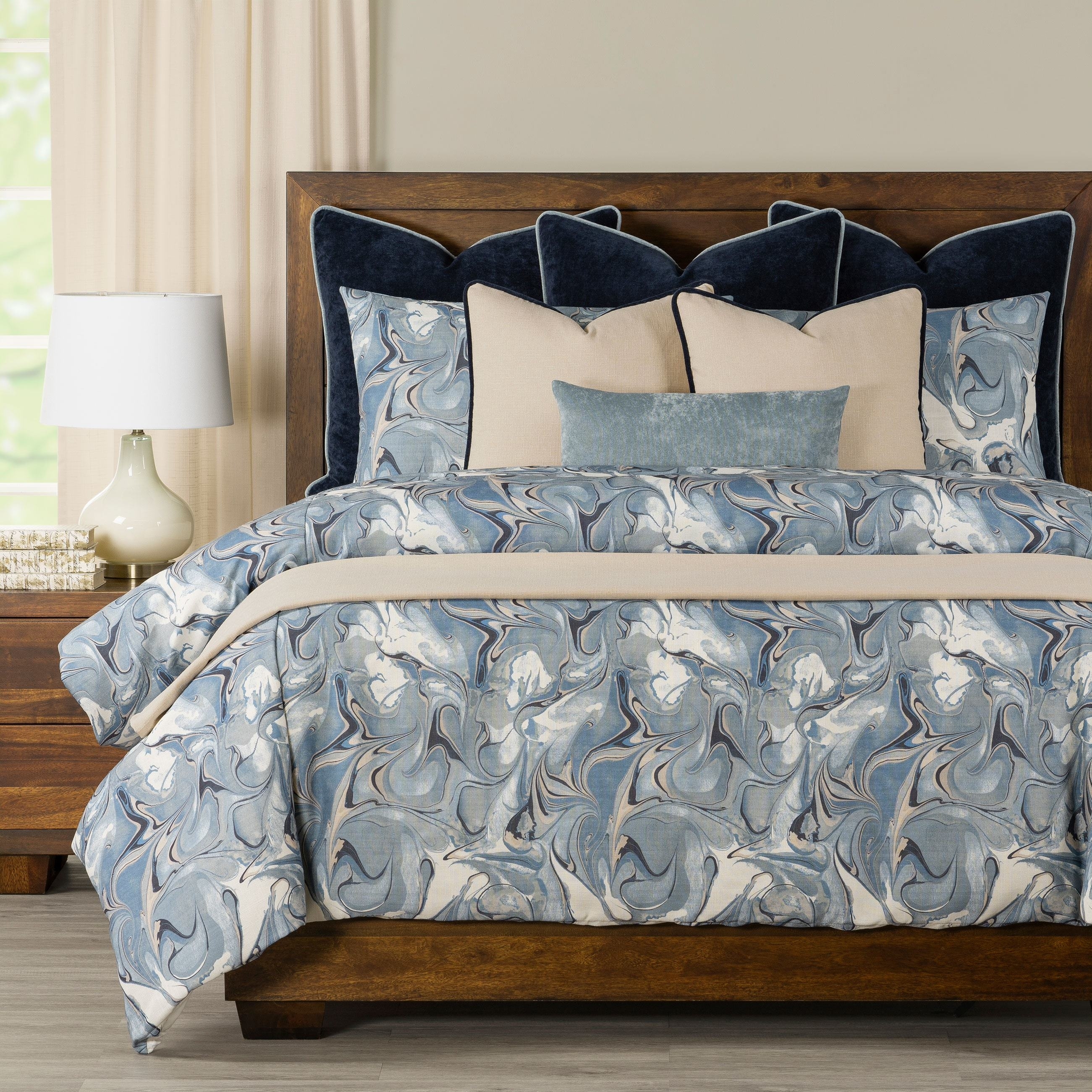 Siscovers Wanderlust Marble Print Duvet Set