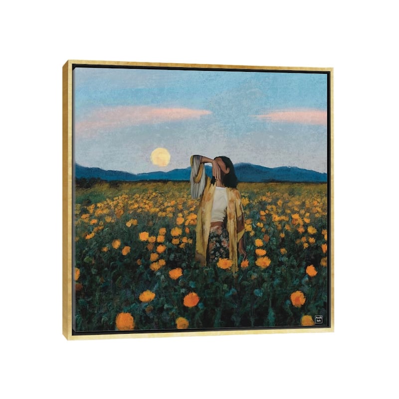 iCanvas "Hippie Soul" by Andileh Framed Canvas Print - Gold - 26x26