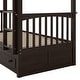 preview thumbnail 17 of 15, Twin Bunk Bed with 2 Storage Drawers, Convertible Solid Wood Bed Frame w/ Ladder & Full Length Guardrails, Detachable Bunk Beds