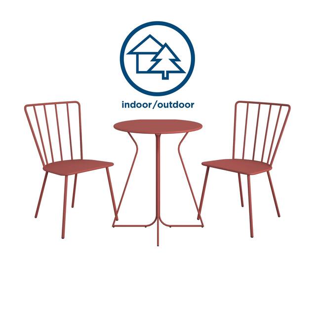 The Novogratz Poolside Collection Heidi 3 Piece Outdoor Bistro Set 3 Piece
