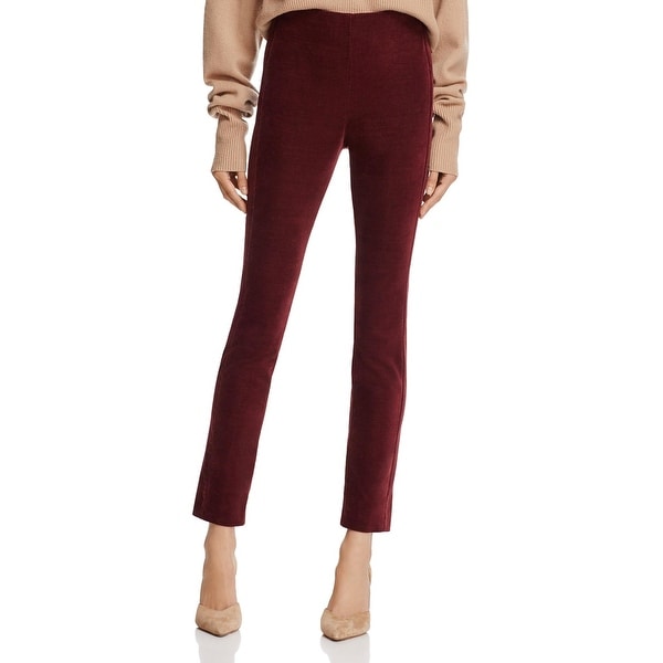 Theory Womens Navalene Ankle Pants Velvet High-Waist