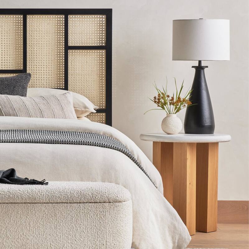 Mikaela Nightstand-Stucco White