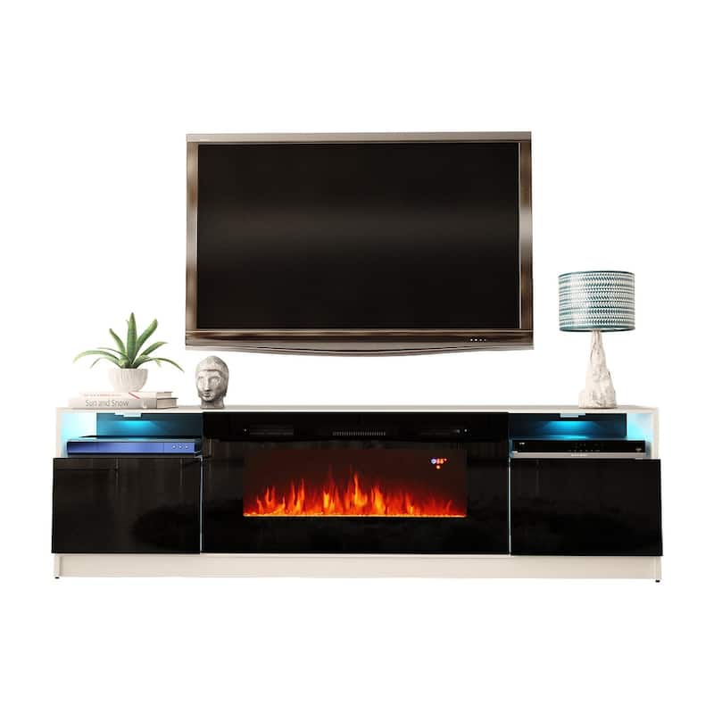 Strick & Bolton Amsden Electric Fireplace TV Stand