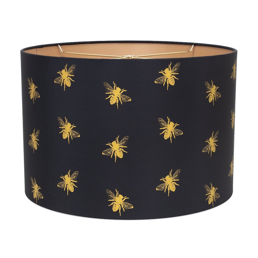 Bee Print Linen Lamp Shade