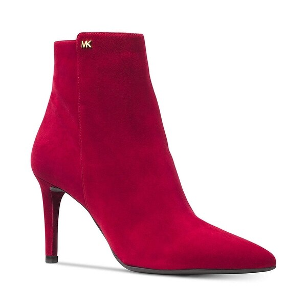 michael kors boots red