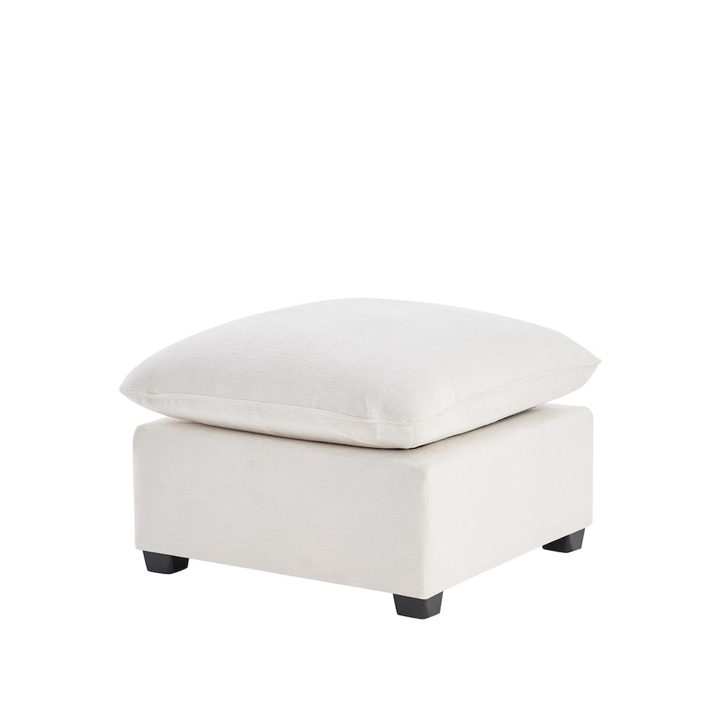 26*26" Ottoman Module for Modular Sectional Sofa,Wide Seat,Chenille,