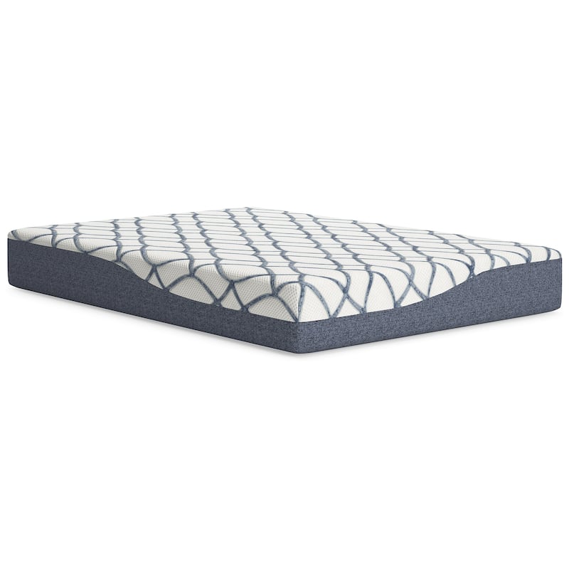 Signature Design by Ashley 10 Inch Chime Elite 2.0 White/Blue Mattress