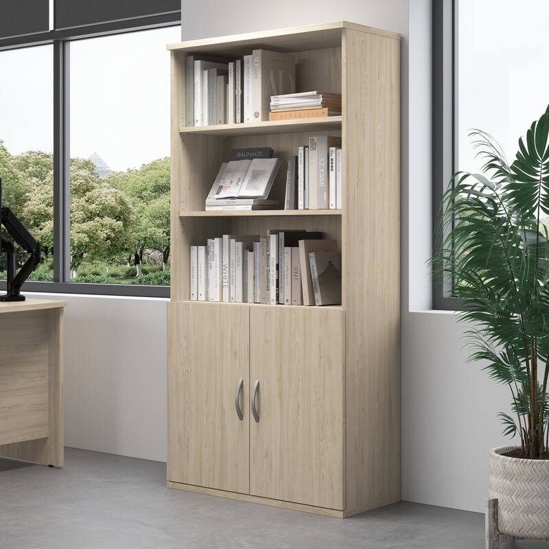 Studio C Tall 5 Shelf Bookcase Bookshelf Organizer by Bush Furniture