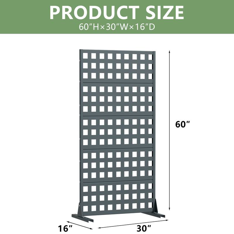 Outdoor Rectangle Privacy Screens Metal Screen Fence Panel
