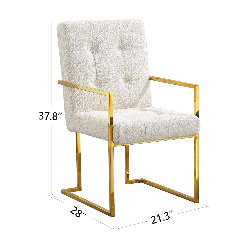 Linen Dining Arm Chair