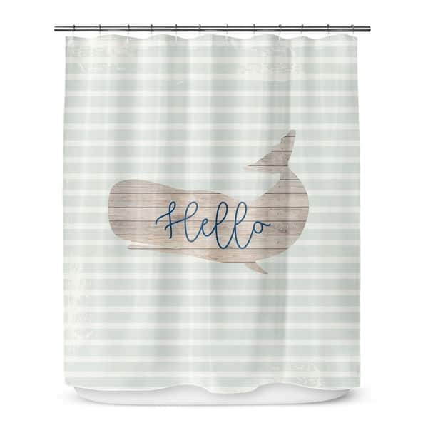 HELLO WHALE Shower Curtain by Kavka Designs Bed Bath & Beyond 18062090