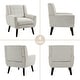 preview thumbnail 61 of 59, Morden Cotton Linen Upholstered Armchair