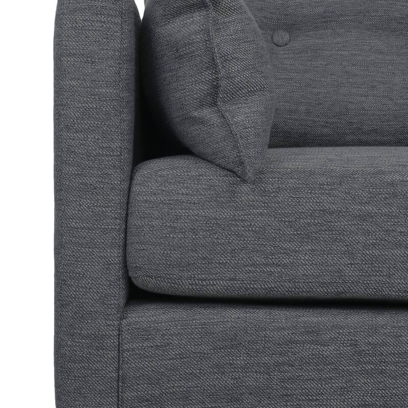 Roomfitters Modern Upholstered Accent Club Chair with Cushions, Mid-Century Supportive Lounge Seating