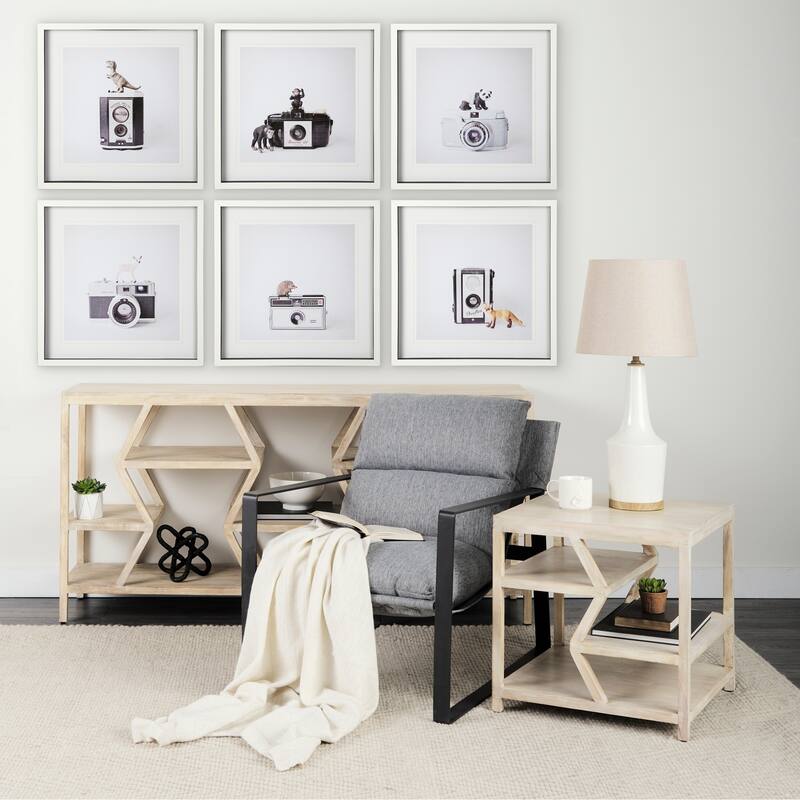 Fox & Vintage Camera Framed Art Print