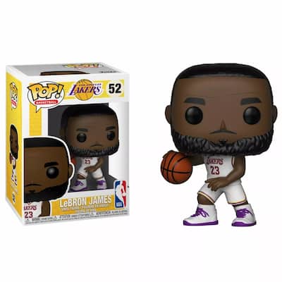 Funko Pop! NBA Lakers Lebron James White Uniform #52