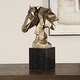 preview thumbnail 2 of 3, Uttermost 18185 Chiseled Horse Bust 13-1/4" Tall Marble and Resin